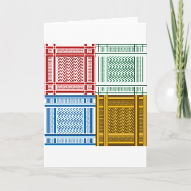 Les cartes de voeux arabes Shemagh Scarves (Créateur téléchargé)