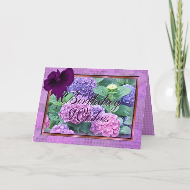 Les cartes d'hortensia et d'arc customisent pour (Devant)