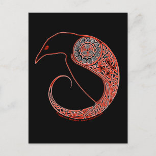 Les cartes postales celtiques du Corbeau de Morrig