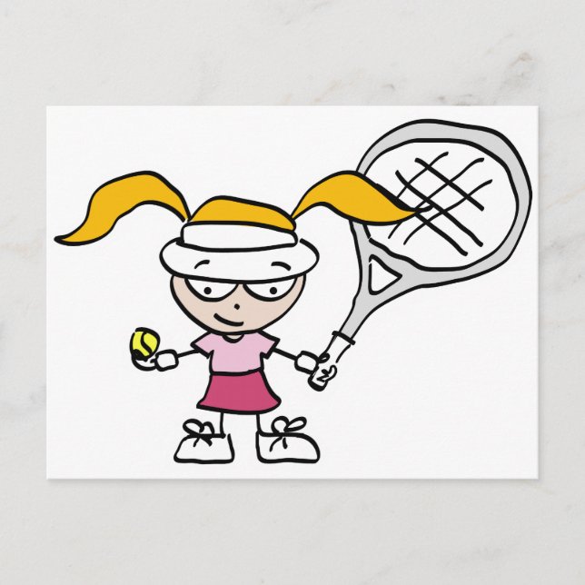 Les cartes postales de tennis des enfants (Devant)