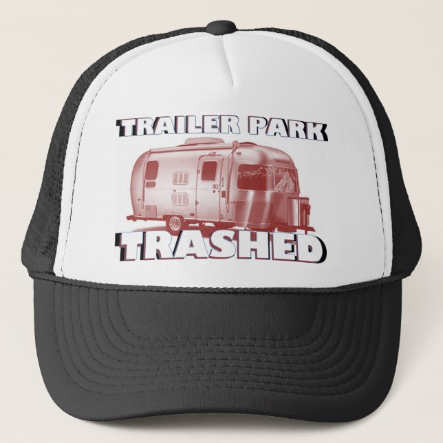 Les casquettes TRASHED "par TERRAIN DE CARAVANING" (Devant)