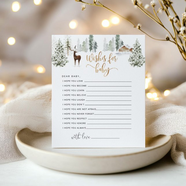 Les cerfs de bois d'hiver désire bébé (Créateur téléchargé)