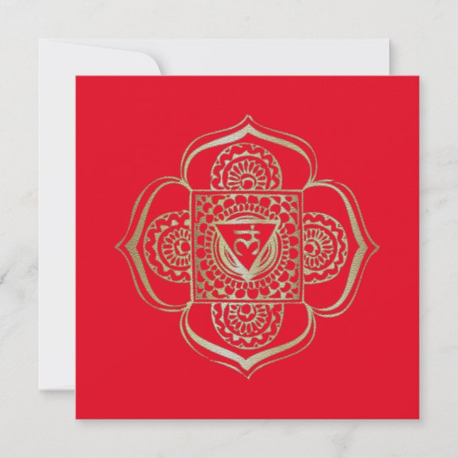 Les Chakras Muladhara - Carte de voeux (Devant)