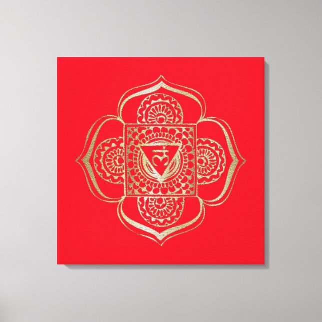 Les Chakras Muladhara - Toile Enveloppée (Recto)