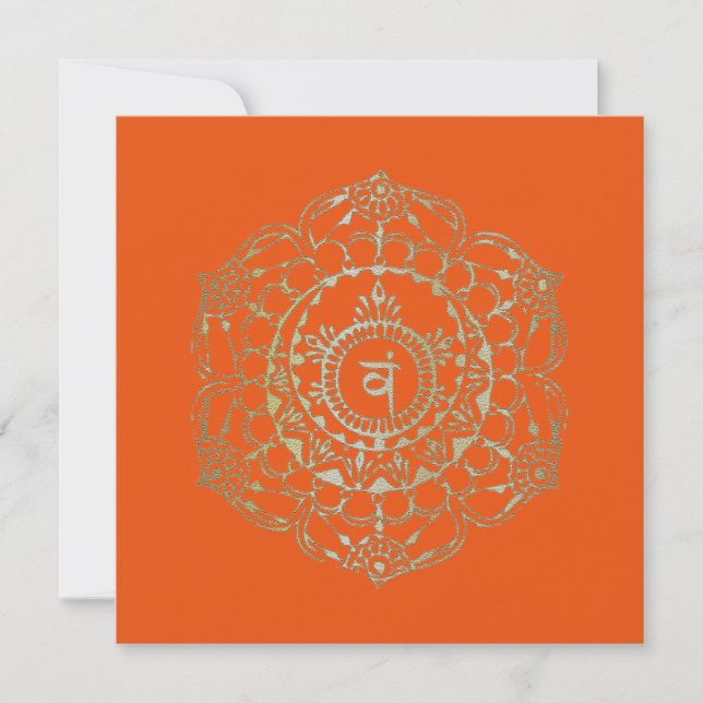 Les Chakras Svadhistana - Carte de voeux (Devant)