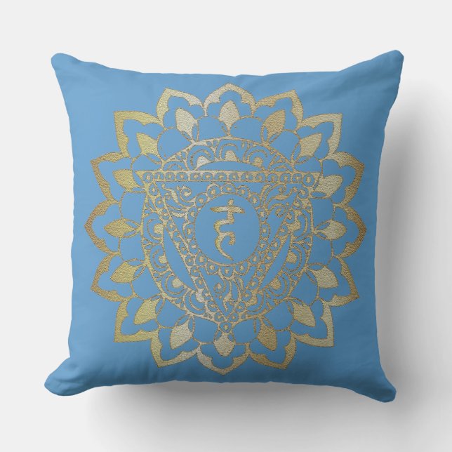 Les Chakras Vishudda - Coussin (Recto)