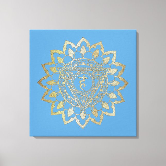 Les Chakras Vishudda - Toile Enveloppée (Recto)