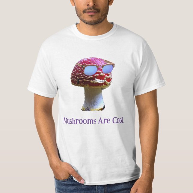 Les champignons sont les T-shirts Cool masculins (Devant)