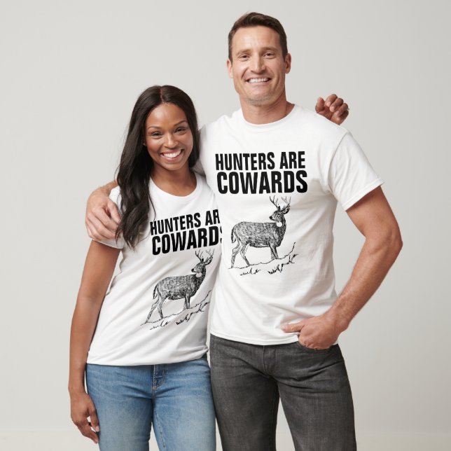 LES CHASSEURS SONT DES COWARDS, T-shirts ANTI-CHAS (Unisexe)