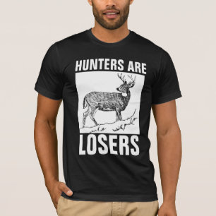 LES CHASSEURS SONT DES PERDANTS, T-shirts anti-cha