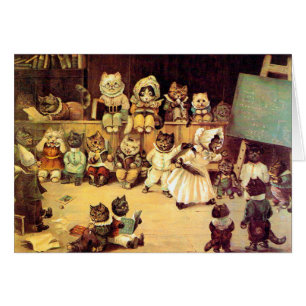 Les chatons d'une école de chat, Louis Wain