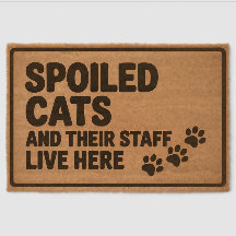 Les chats cuits et leur personnel vivent ici - Cha