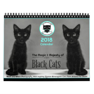 Les chats noirs indiquent chacun des calendrier