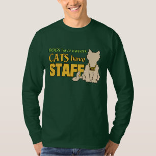 LES CHATS ONT DES chemises et vestes du PERSONNEL
