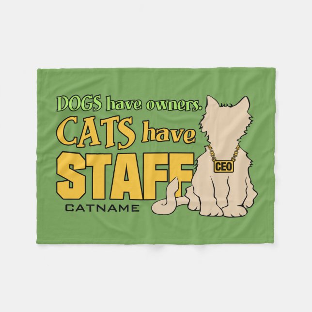 Les CHATS ONT les couvertures faites sur commande (Devant (Horizontal))