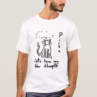 les chats ont peu de pensées t-shirt
