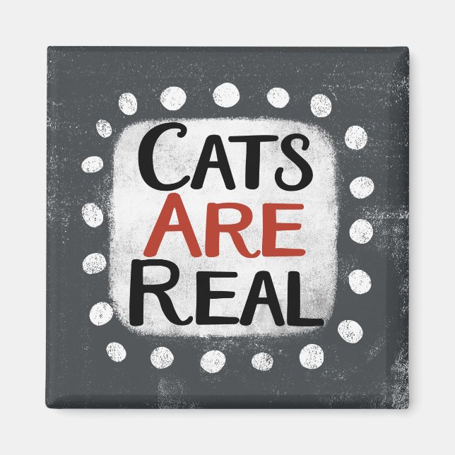 Les chats sont de vrais aimants de réfrigérateur (Devant)