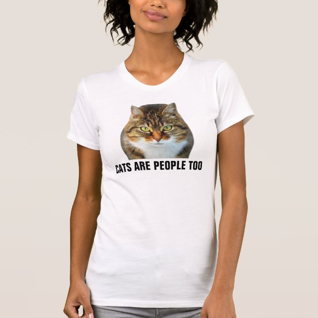 Les chats sont des gens et des T-shirts (Devant)