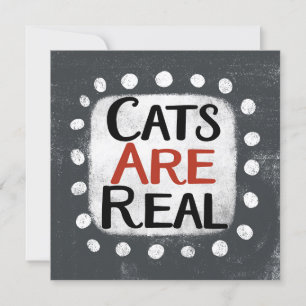 Les chats sont une vraie carte de voeux
