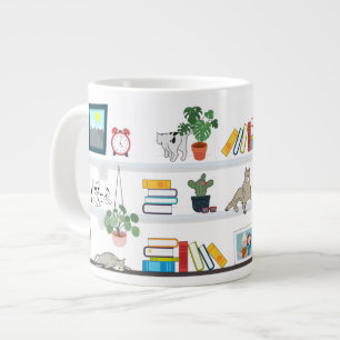 Les Chats Sur La Mug De La Librairie