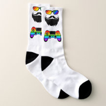 Les chaussettes Rainbow LGBT Pride de The Bear Gee