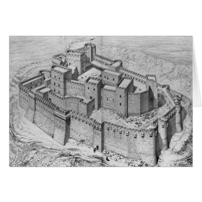 Les chevaliers de DES de Krak, reconstruction (Devant horizontal)