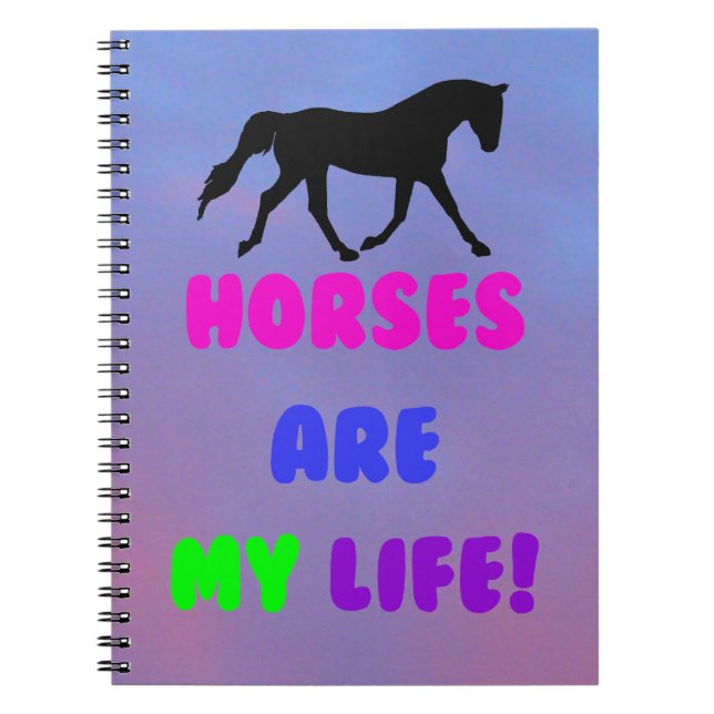 Les Chevaux Mignons Sont Mon Carnet De Vie (Devant)