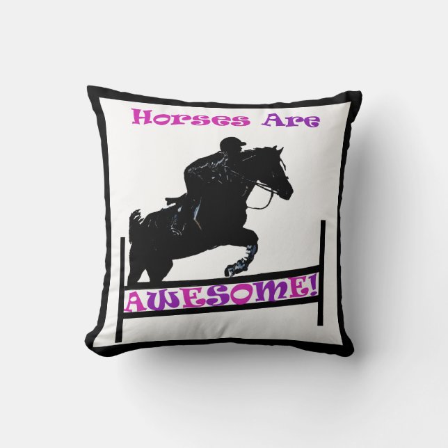 Les Chevaux Sont Super ! Coussin (Recto)