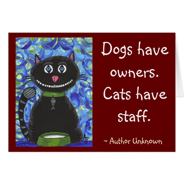 Les chiens ont des propriétaires.  Les chats ont (Devant horizontal)