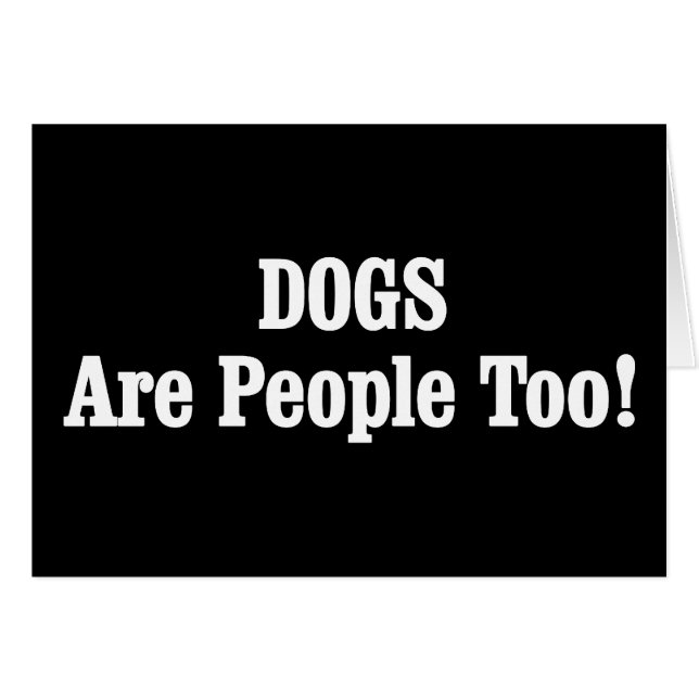 Les CHIENS Sont Aussi Des Gens ! (Devant horizontal)