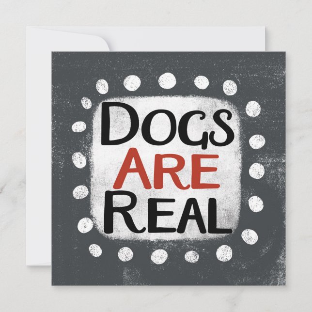 Les chiens sont de vraies cartes de voeux (Devant)