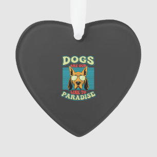 Les chiens sont notre lien vers le paradis Retro V
