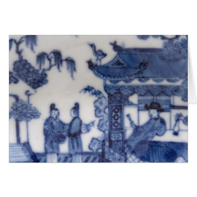 Les Chinois exportent la scène bleue et blanche à (Devant horizontal)