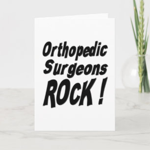 Les chirurgiens orthopédiques Rock! Carte de voeux