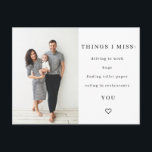 Les choses qui me manquent Carte postale de quaran<br><div class="desc">Les choses qui me manquent Carte postale de quarantaine</div>
