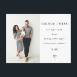 Les choses qui me manquent Carte postale de quaran<br><div class="desc">Les choses qui me manquent Carte postale de quarantaine</div>