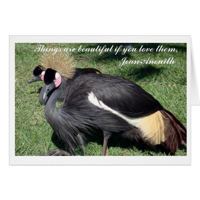 Les choses sont belles. . . carte (Devant horizontal)