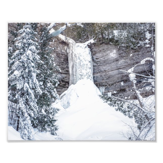 Les chutes de Munising Froid - Haut Michigan Photo (Devant)