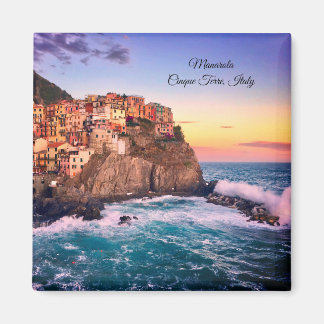 Les Cinque Terre et le soleil couchant magnet