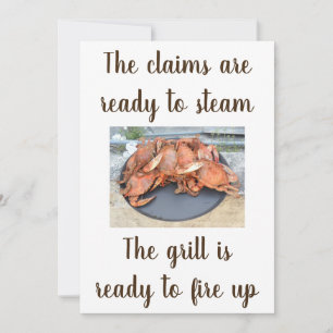 ***LES CLAMES SONT PRÊTS À LA VAPEUR*** INVITATION