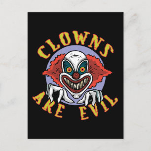 Les clowns sont une carte postale maléfique