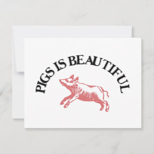 Les cochons sont beaux