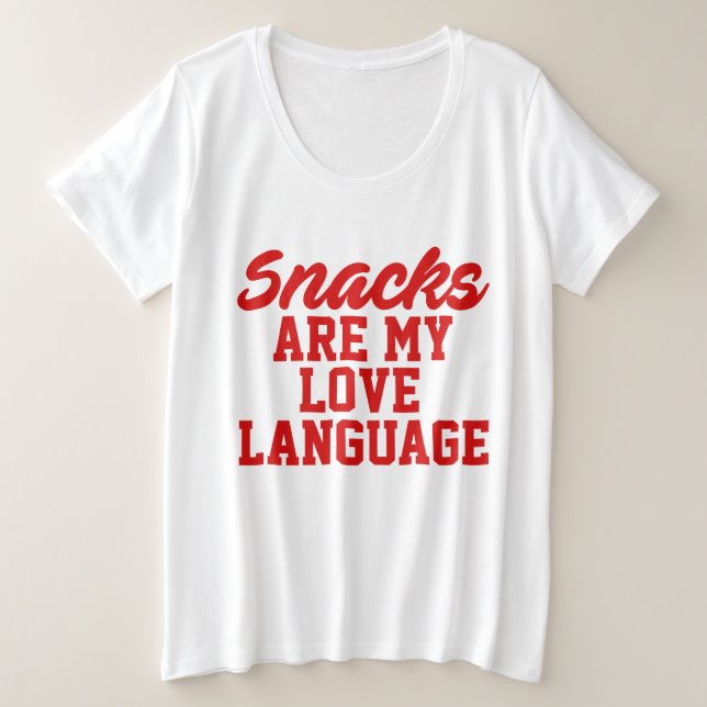 Les collations sont mon langage de l'amour (Design devant)