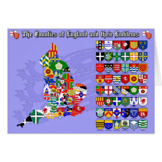 Les comtés de l'Angleterre, de leurs drapeaux et