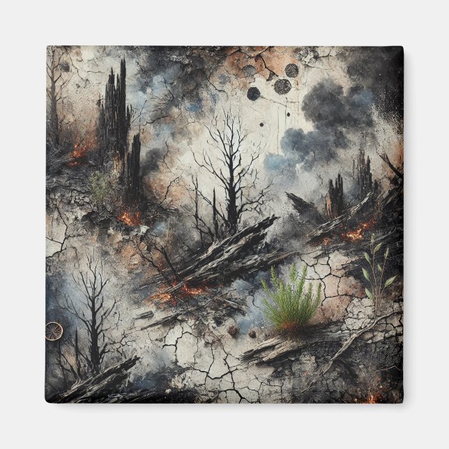 Les conséquences des incendies de forêt Magnet d'a (Devant)
