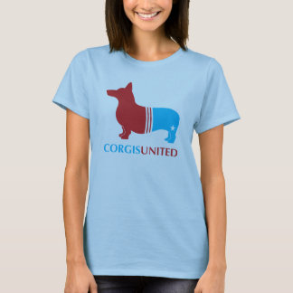 Les Corgis ont uni le bébé de dames - T-shirt de