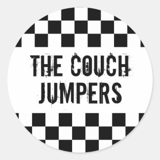 Les Couch Jumpers rond autocollant