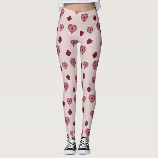 Les couches des Leggings du coeur (Devant)