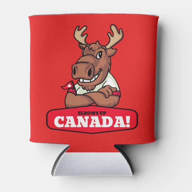 Les Coudes en l'air, Canada! Glacière Funny Moose (Devant)