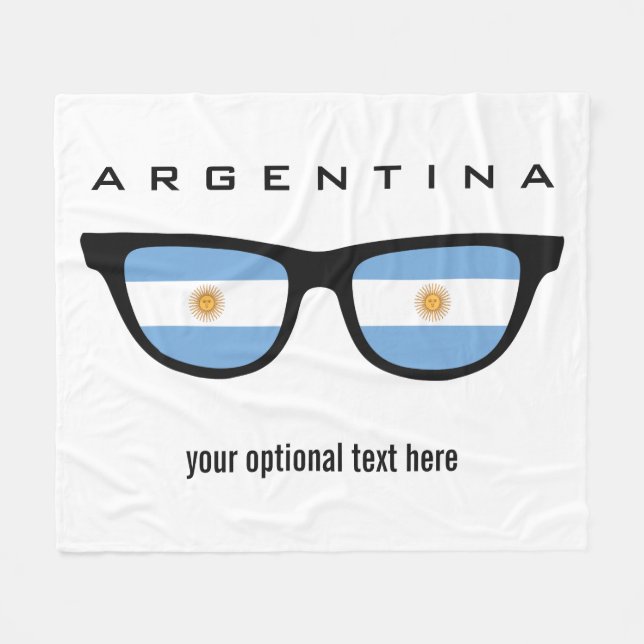 Les couleurs argentines couvertures en toison pers (Devant (Horizontal))